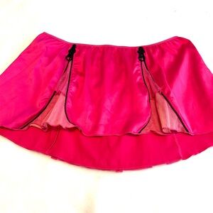Jezebel Sexy Hot Pink Satin Skirt